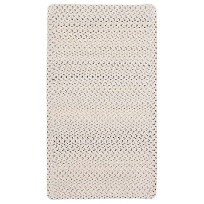 Dramatic Static Cyber White Rug – full view