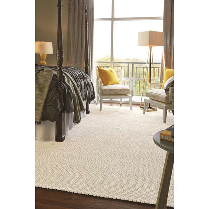 Dramatic Static Cyber White Rug – alternate view