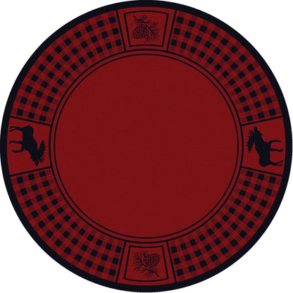 Moose Refuge Rug – Red – lifestyle