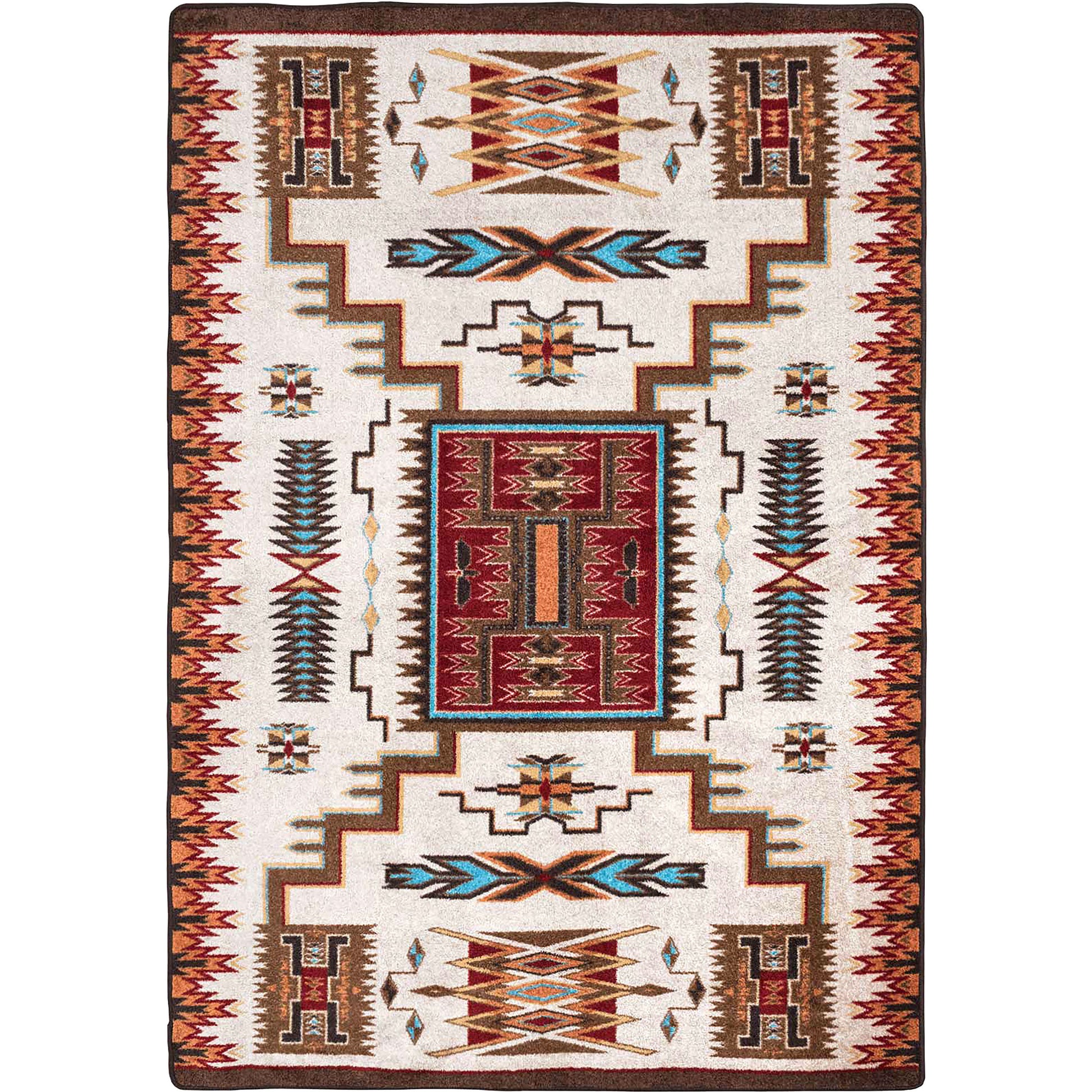 Storm Catcher Rug – Rust – cabin lodge area rug