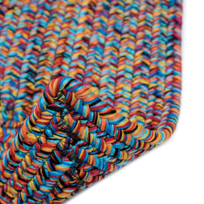 Sea Glass Fiesta Bright Multi Rug – close up