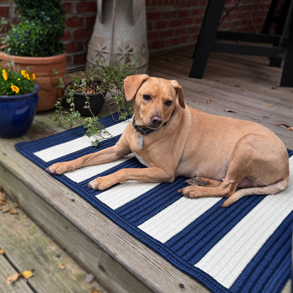 Timeless Navy Rug – alternate view