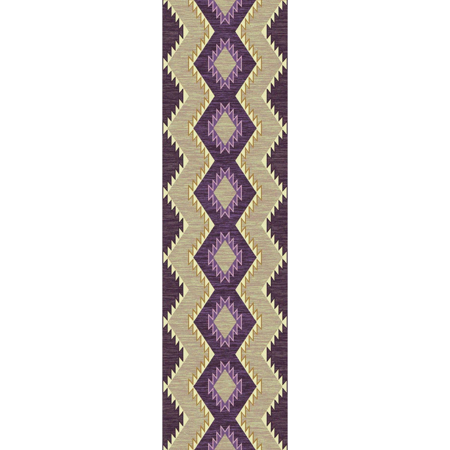 Plum Heritage Rug – Raspberry – detail view
