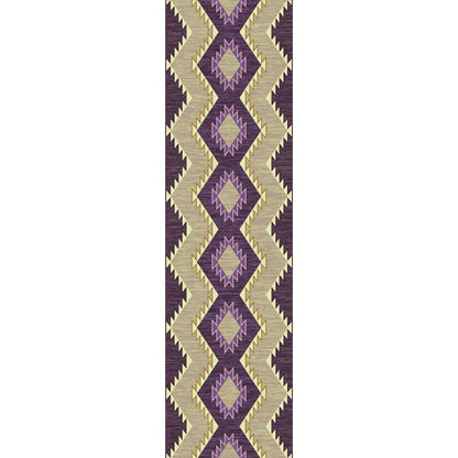 Plum Heritage Rug – Raspberry – detail view