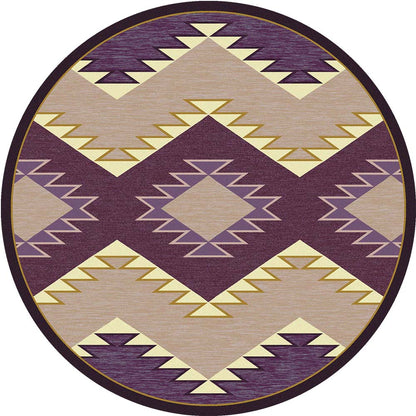 Plum Heritage Rug – Raspberry – room setting