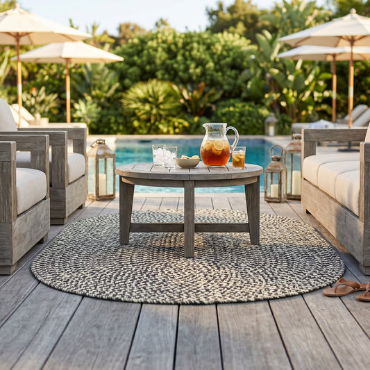 Nautical Tweed Rug - Sand