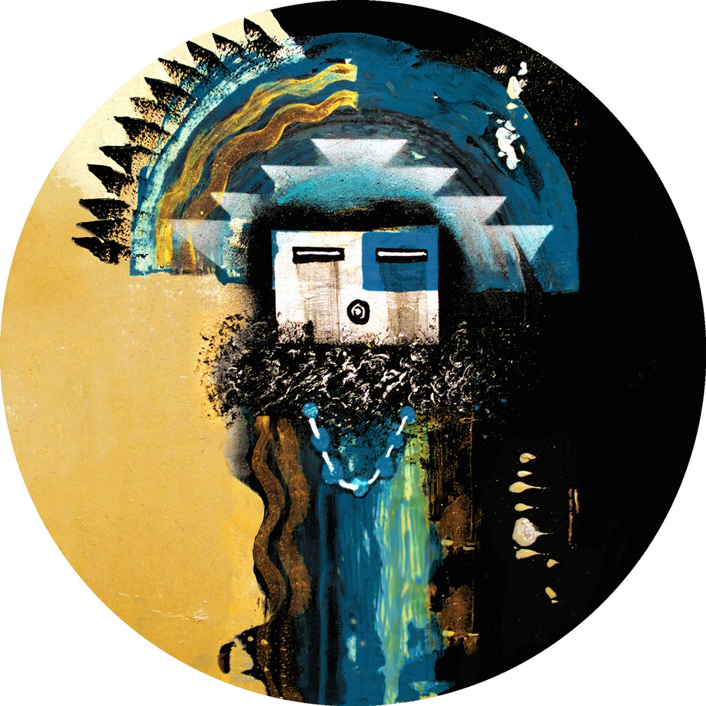 Boogie Rug – Blue – close up