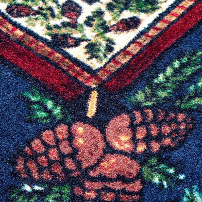 Cabin in the Pines Rug – Crackle – pattern detail