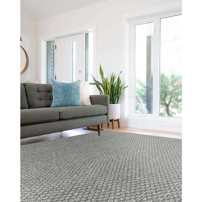 Worthington Cool Grey Rug – detail view