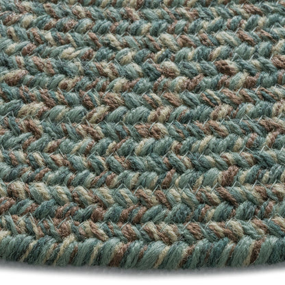 Stockton Dark Green Rug – detail view