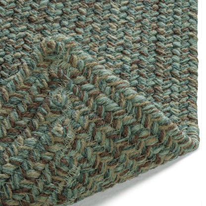 Stockton Dark Green Rug – close up