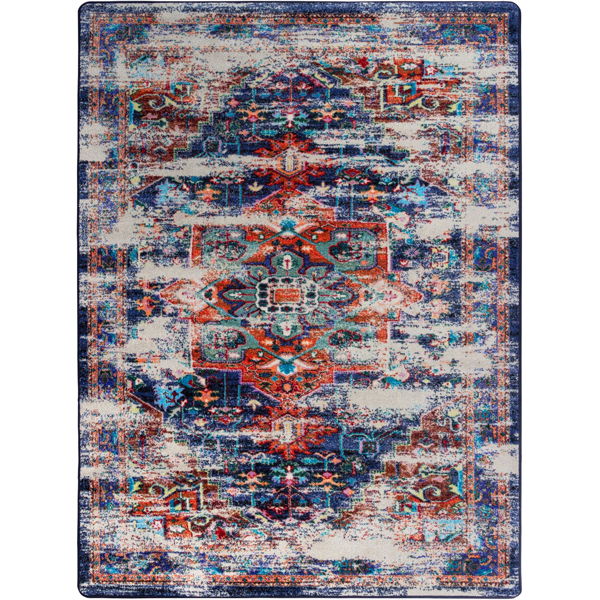 Persia Rug – Distressed Wildflower – cabin lodge area rug