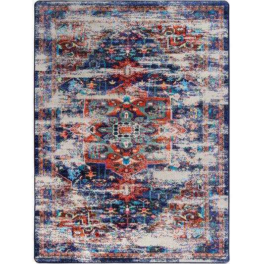 Persia Rug – Distressed Wildflower – cabin lodge area rug