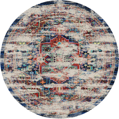 Persia Rug – Distressed Wildflower – close up