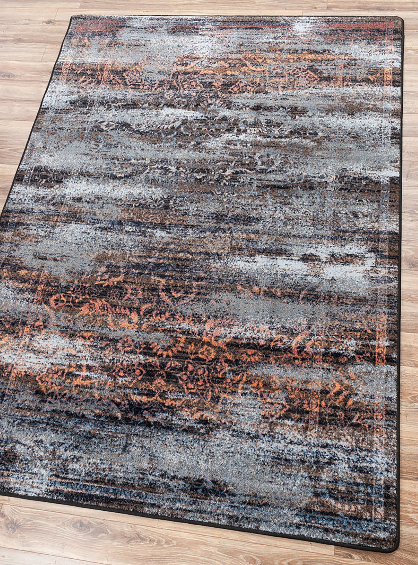 Montreal Rug – Distressed Elements – detail view