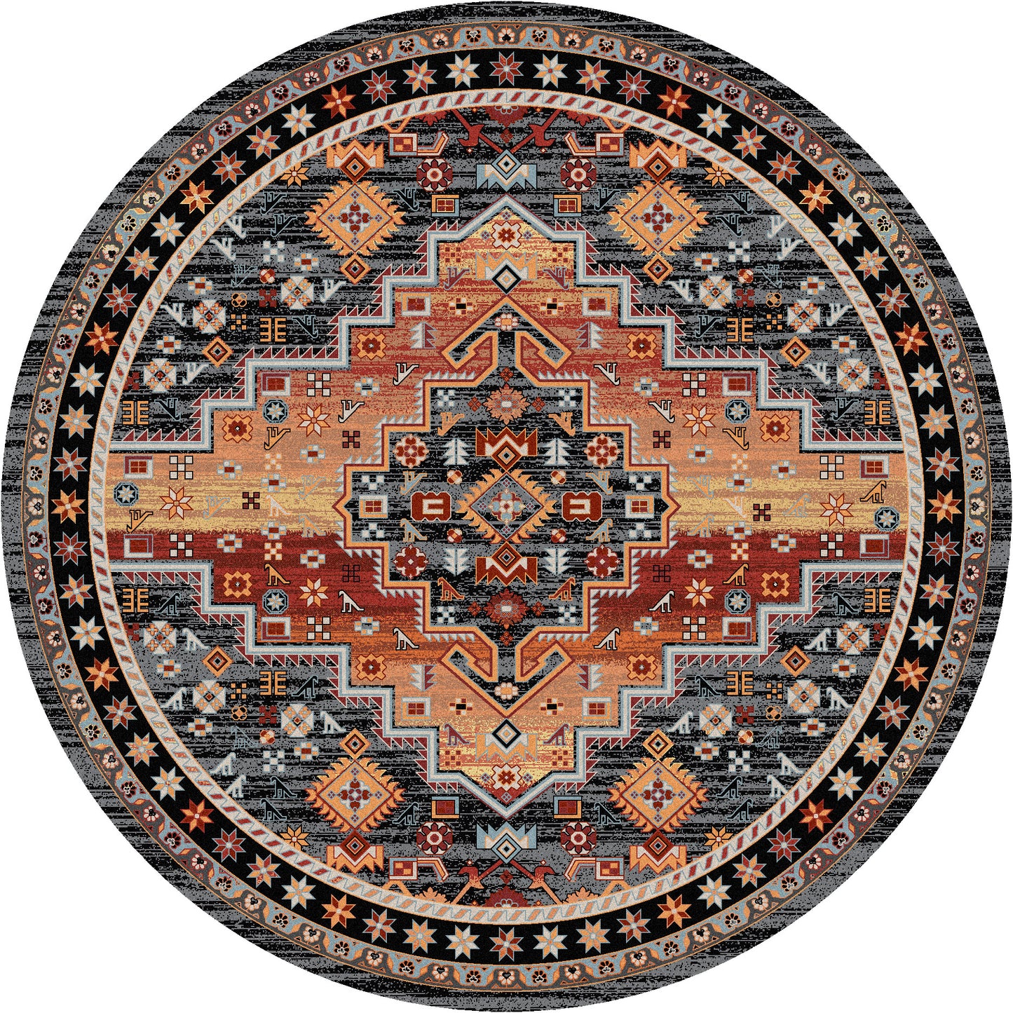 Persian Version Rug – Sunset – close up