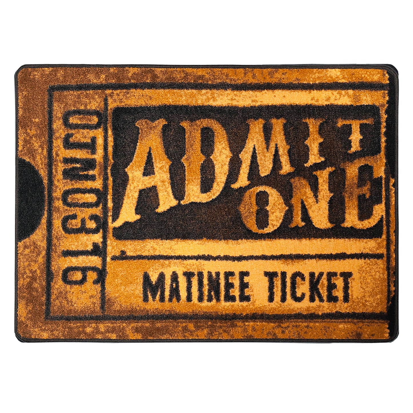 Admit One Rug – Bronze – cabin lodge area rug