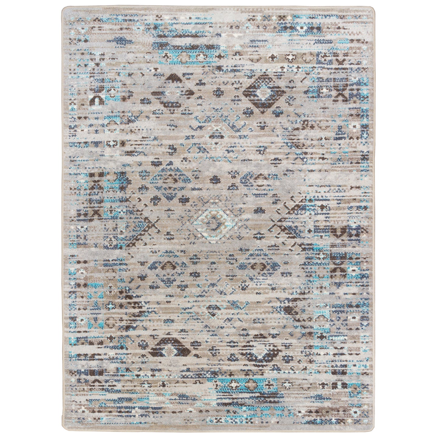 Redemption Rug – Distressed Tundra – cabin lodge area rug