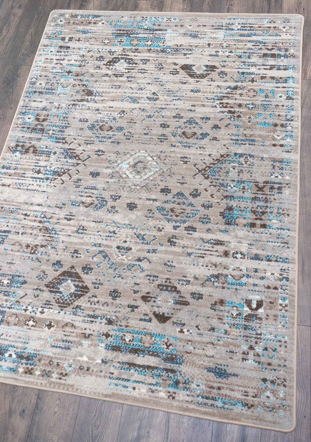 Redemption Rug – Distressed Tundra – detail view