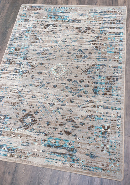 Redemption Rug – Distressed Tundra – detail view