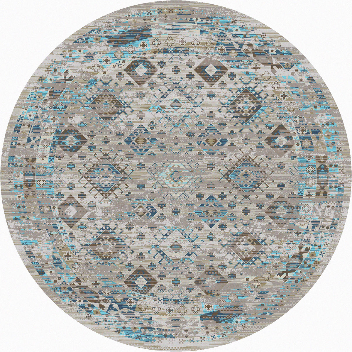 Redemption Rug – Distressed Tundra – close up