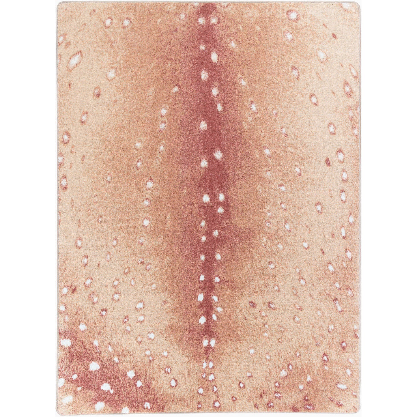 Spotted Hide Rug – Blush – cabin lodge area rug