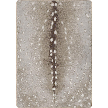 Spotted Hide Rug – Oatmeal Hint of Gray – cabin lodge area rug