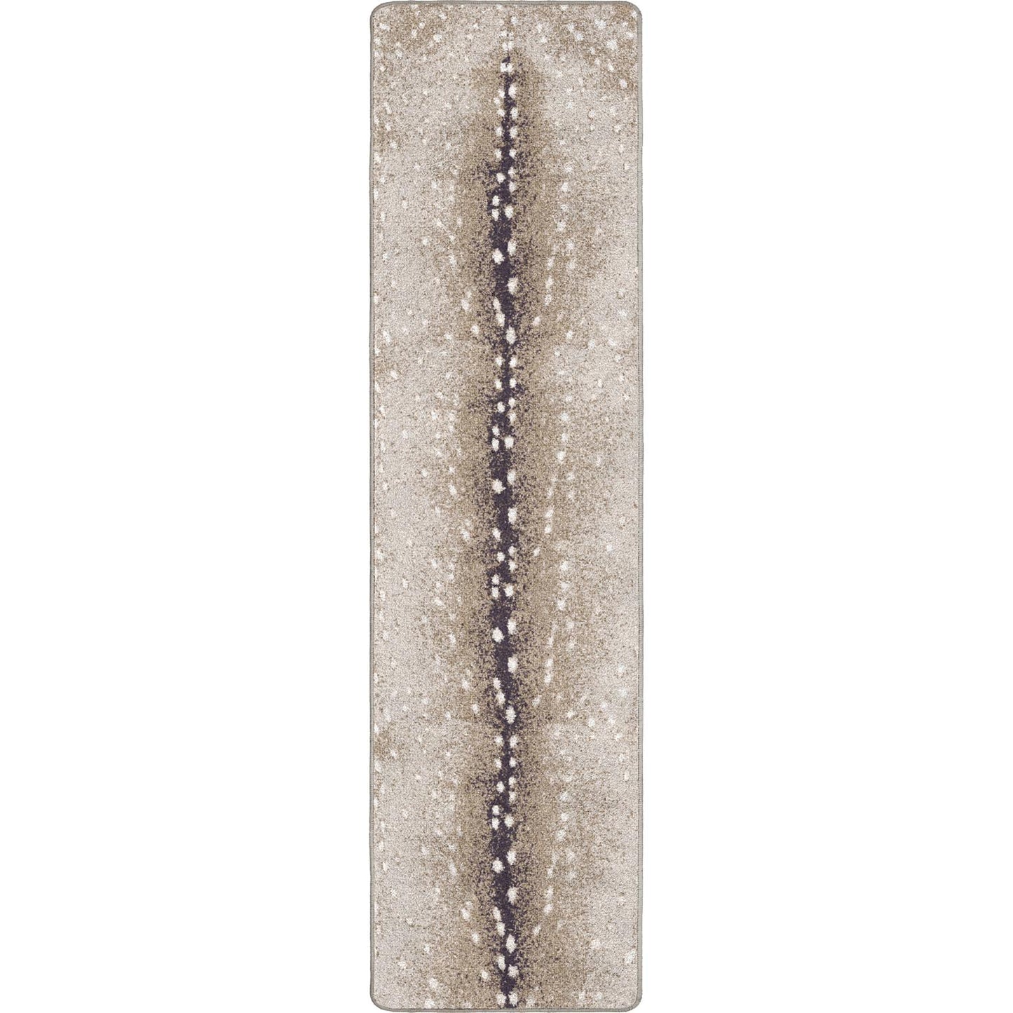 Spotted Hide Rug – Oatmeal Hint of Gray – close up