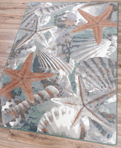 Ocean Mist Rug – Mineral – detail view