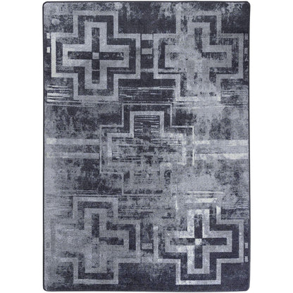 Distressed Bounty Rug – Asphalt – cabin lodge area rug