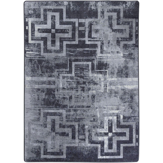 Distressed Bounty Rug – Asphalt – cabin lodge area rug