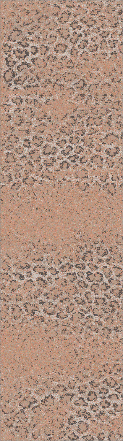 Snow Leopard Rug – Distressed Blush – room setting