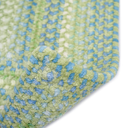 Sailor Boy Sea Monster Green Rug – close up