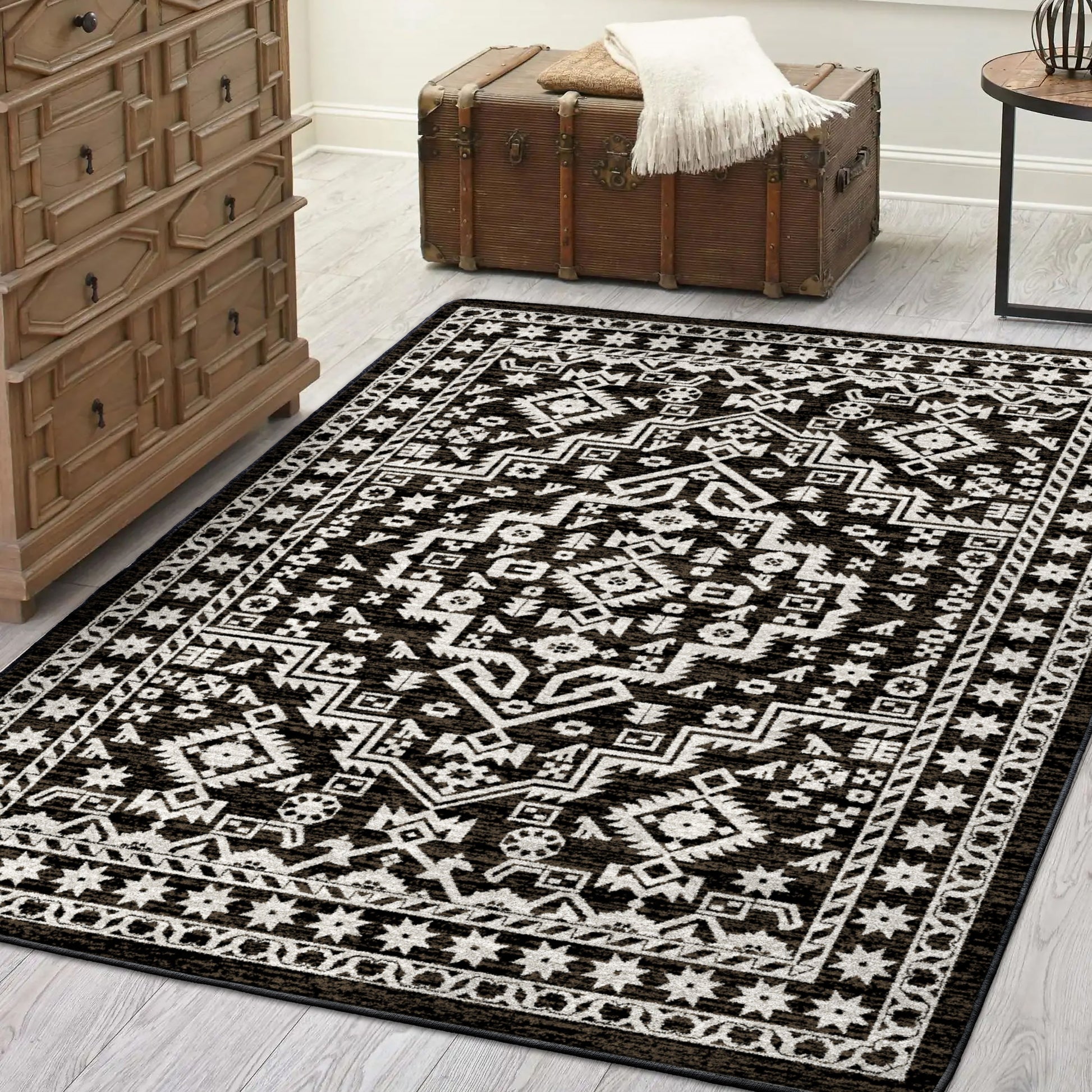 Cordova Rug – Chocolate – close up