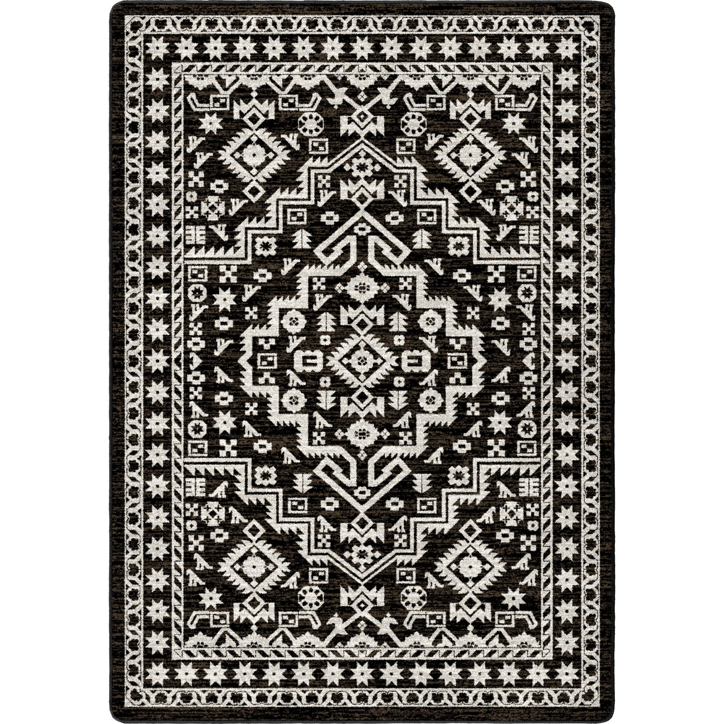 Cordova Rug – Chocolate – cabin lodge area rug