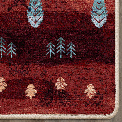 Brushfire Rug – Autumn Scape – alternate view