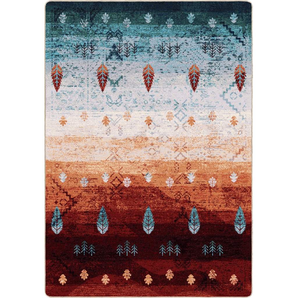 Brushfire Rug – Autumn Scape – cabin lodge area rug