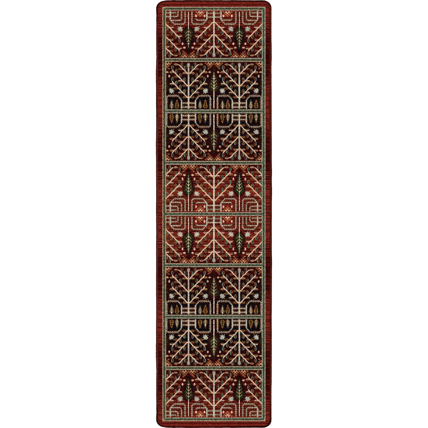 Flourish Forest Rug – Garnet – alternate view