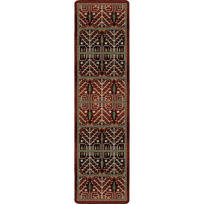 Flourish Forest Rug – Garnet – alternate view