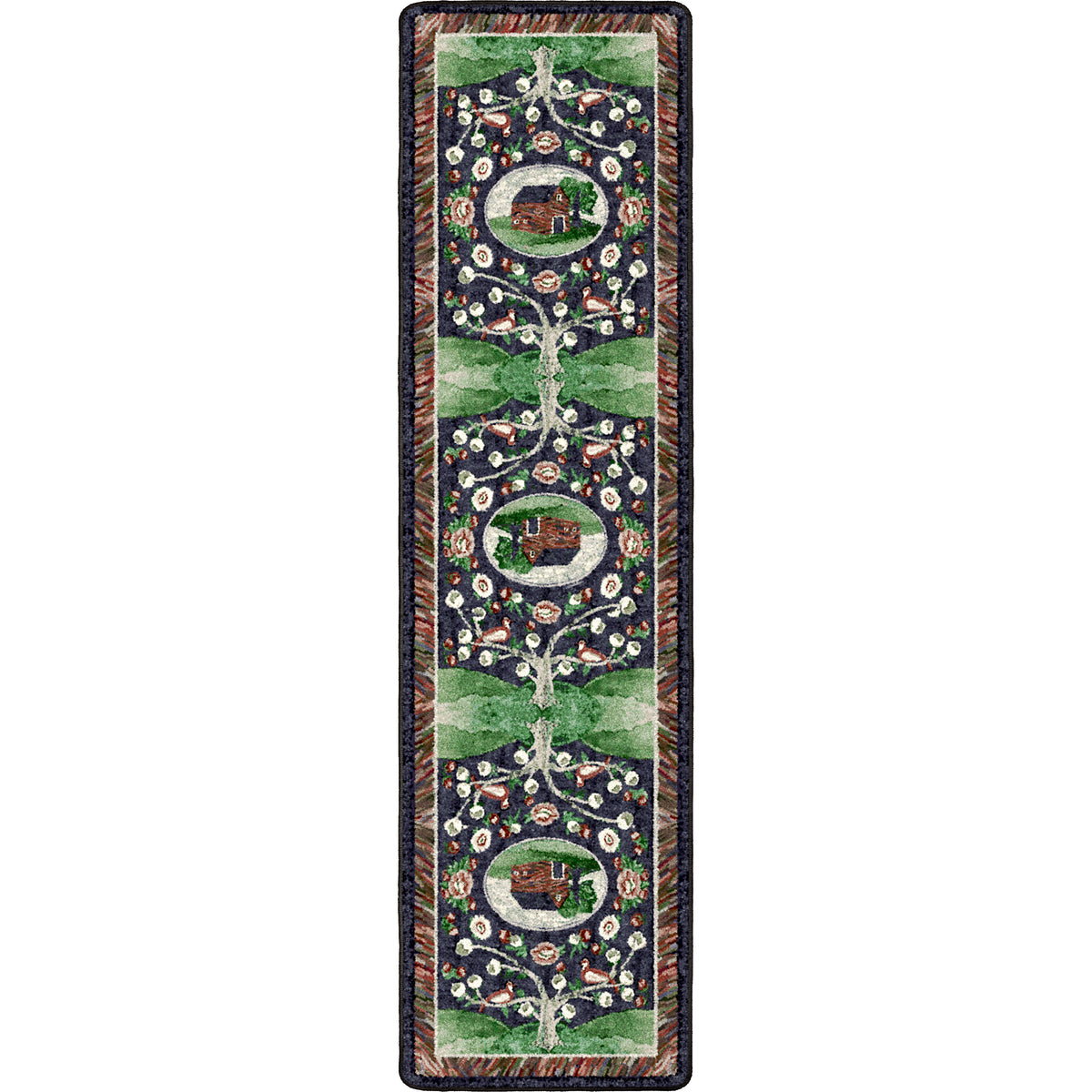 Home Sewn Rug – Midnight – alternate view