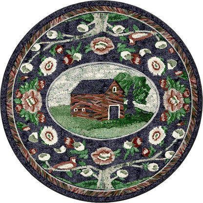 Home Sewn Rug – Midnight – alternate view