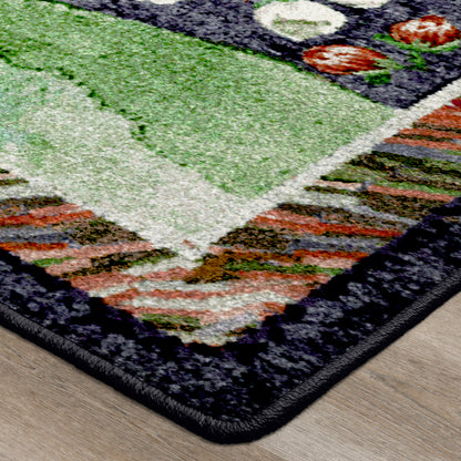 Home Sewn Rug – Midnight – alternate view