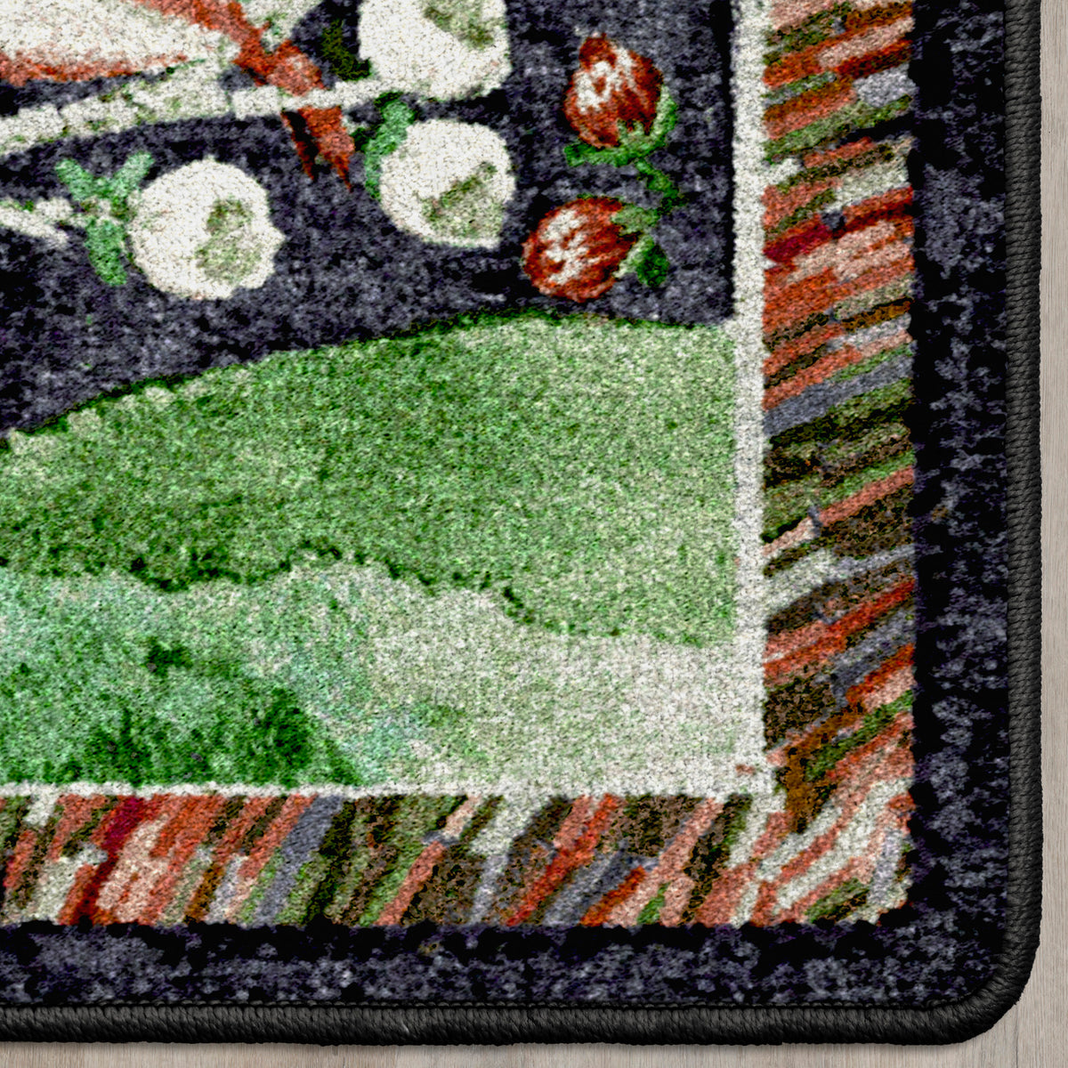 Home Sewn Rug – Midnight – pattern detail