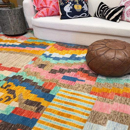 Capel Marketplace Area Rug - Sunrise Multi - Lifestyle View