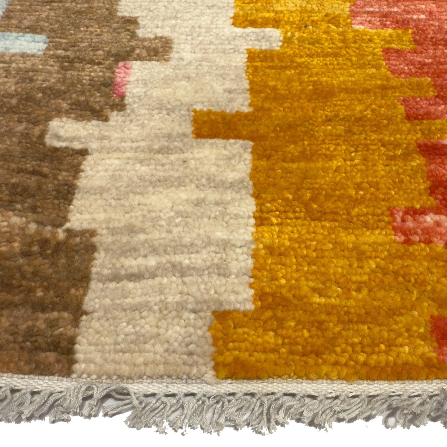 Capel Marketplace Area Rug - Sunrise Multi - Cross-Section View