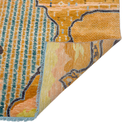 Capel Marketplace Area Rug - Terra Cotta Multi - Back View