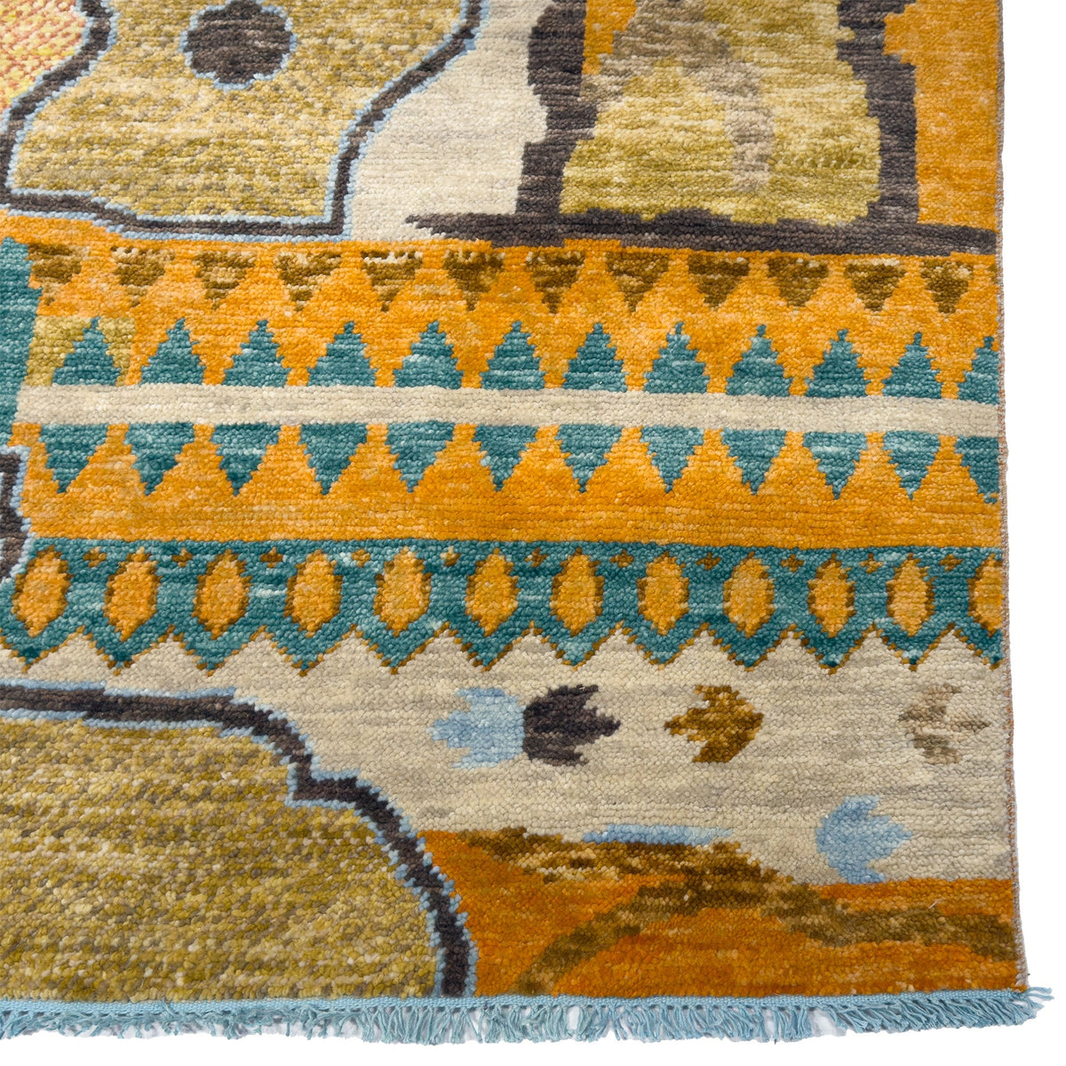 Capel Marketplace Area Rug - Terra Cotta Multi - Corner View