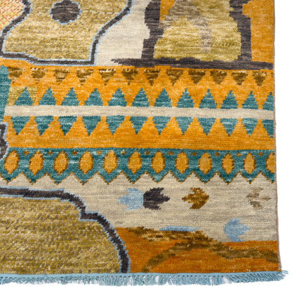 Capel Marketplace Area Rug - Terra Cotta Multi - Corner View