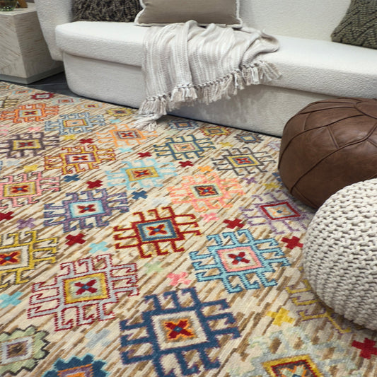 Capel Marketplace Area Rug - Cinnamon Multi - Lifestyle View