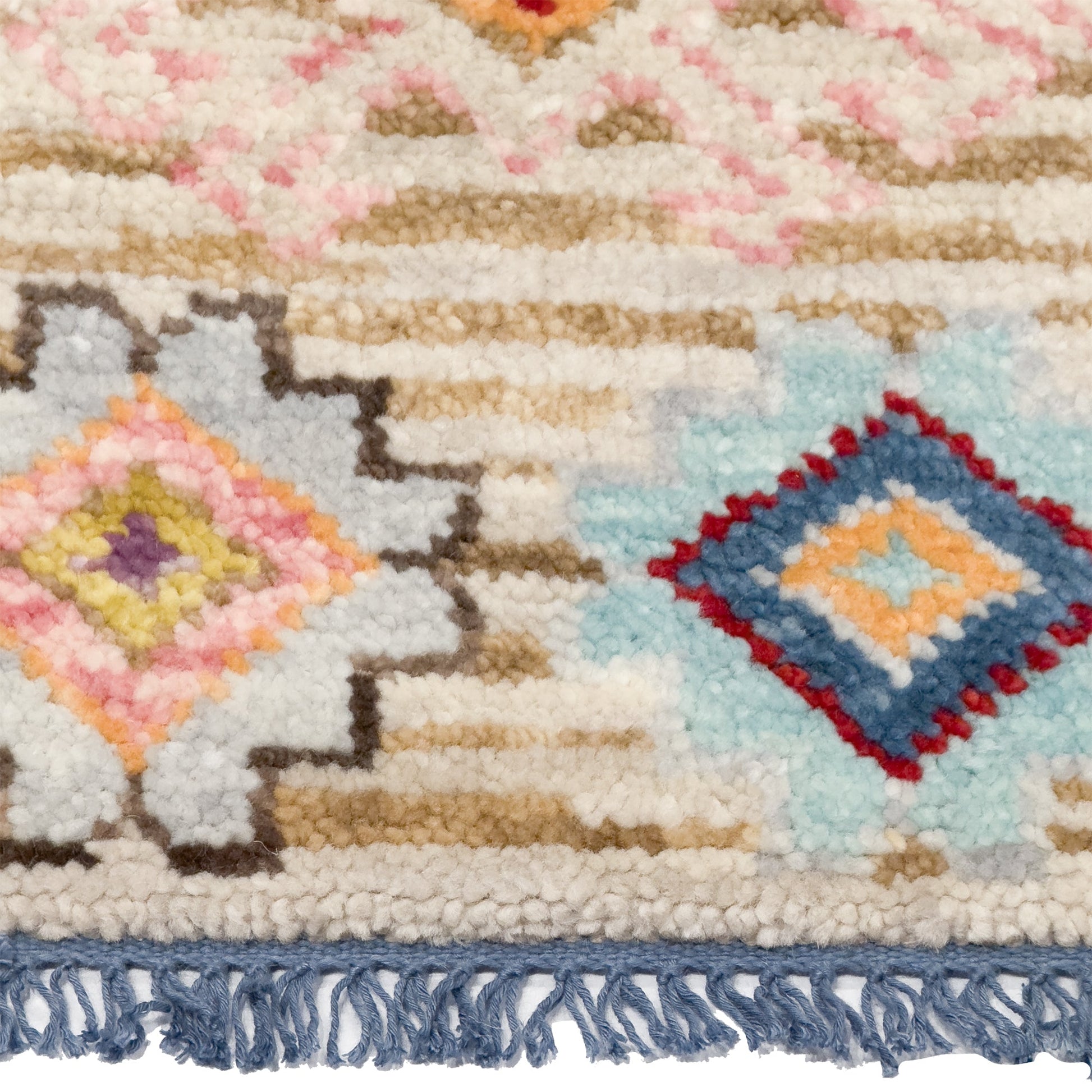 Capel Marketplace Area Rug - Cinnamon Multi - Cross-Section View